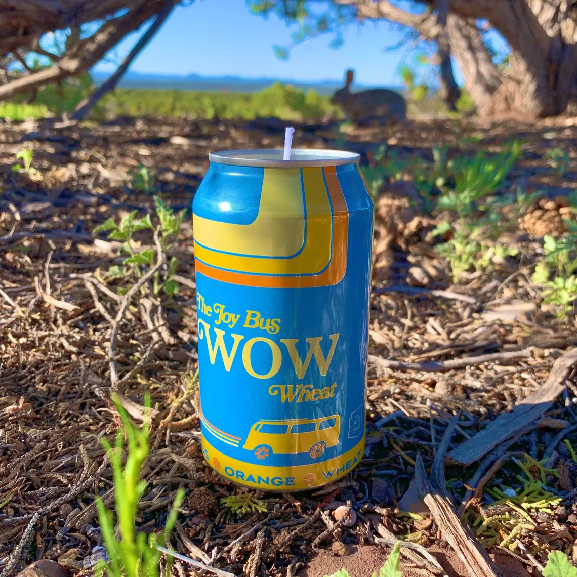Beer Can Candle- Wow 12oz