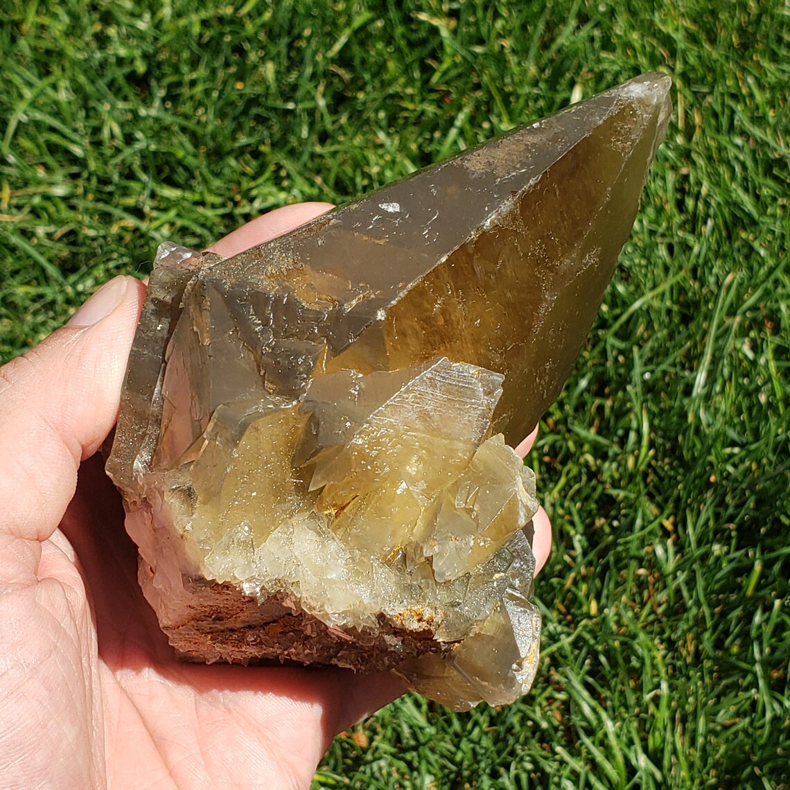 Dogtooth Calcite Cluster - Morocco - 669 grams - Image 3