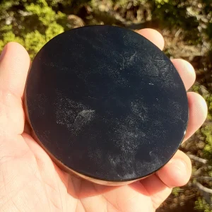 Gold Sheen Obsidian Scrying Plate - 3.2 inches