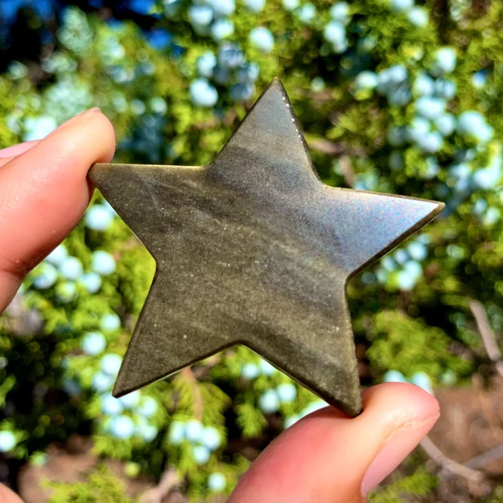 Gold Sheen Obsidian Star - Mexico