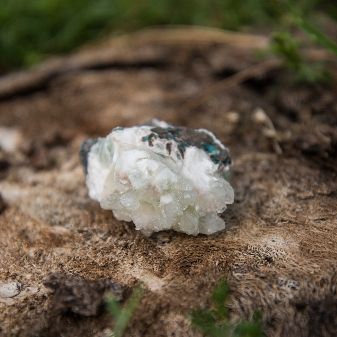 Green Apophyllite Cluster - India