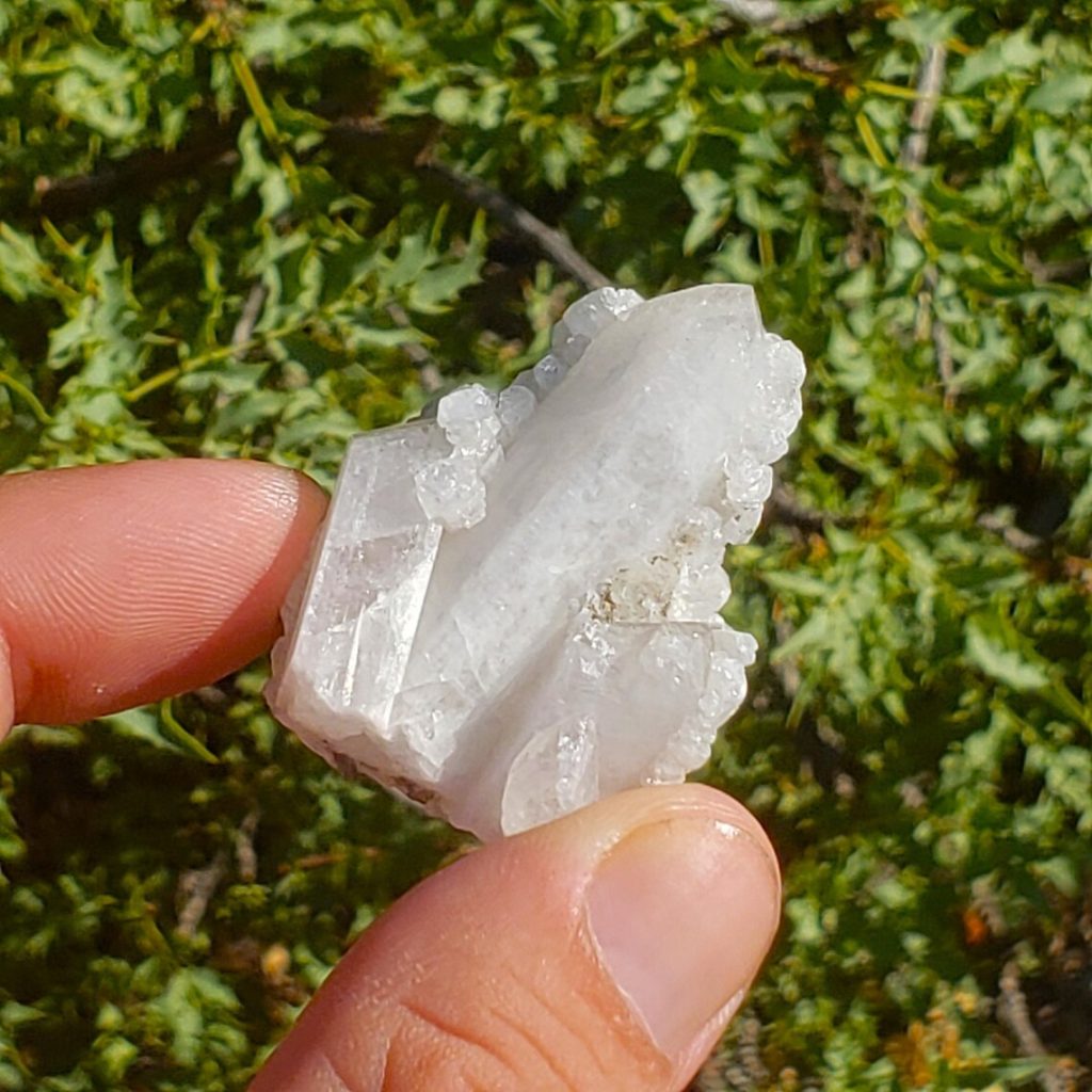 Pink Danburite Clear Quartz Crystal Pseudomorph, Mexico - 26.0 grams