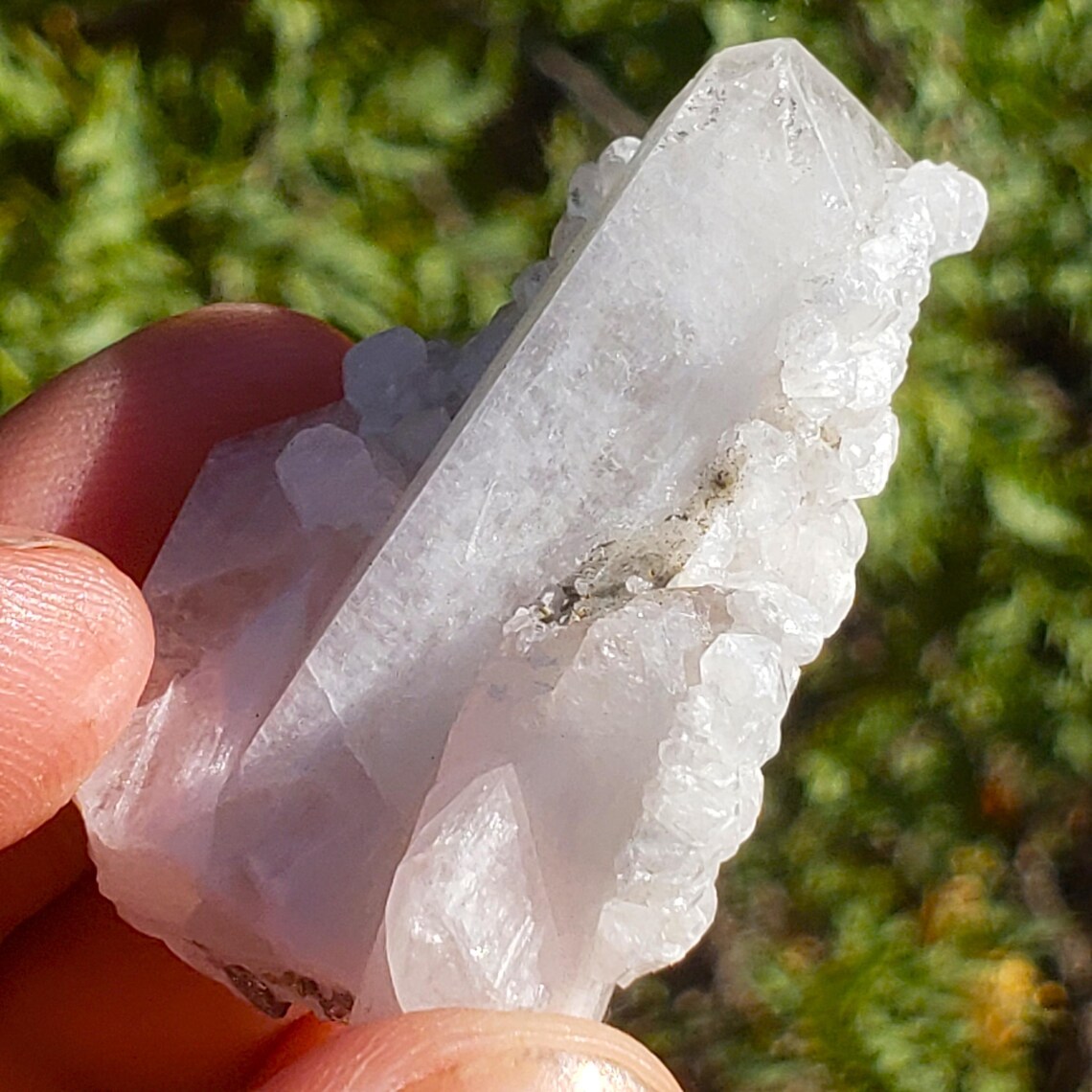 Pink Danburite Clear Quartz Crystal Pseudomorph, Mexico - 26.0 grams - Image 3